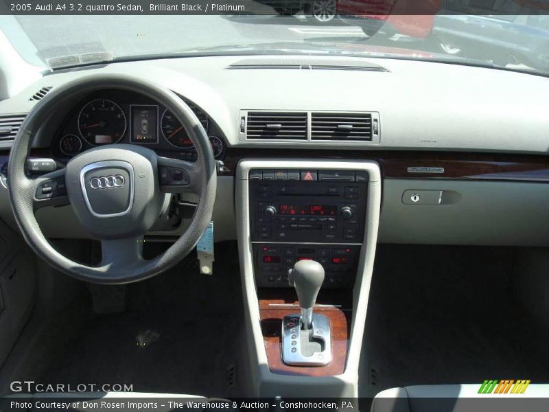 Brilliant Black / Platinum 2005 Audi A4 3.2 quattro Sedan