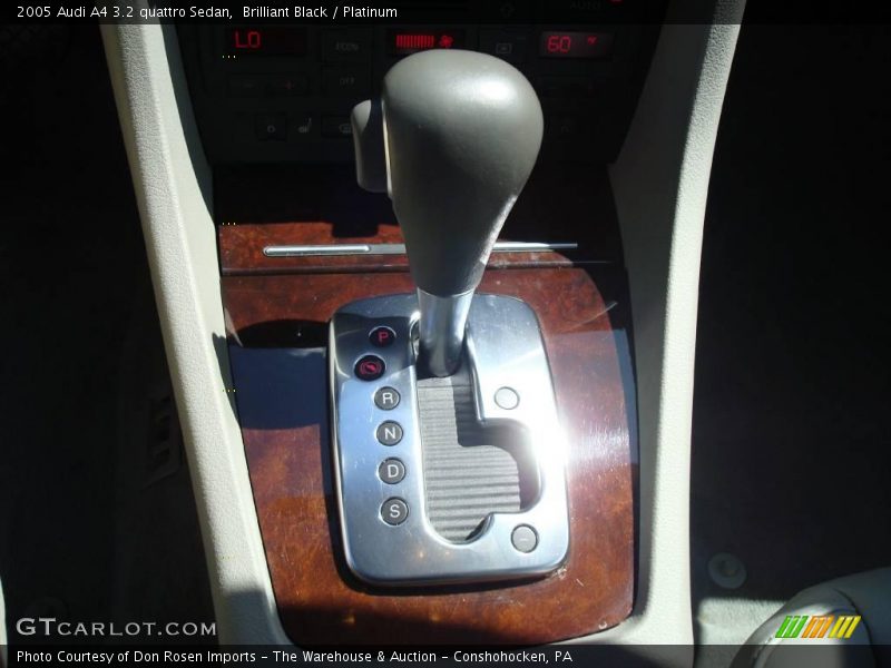 Brilliant Black / Platinum 2005 Audi A4 3.2 quattro Sedan