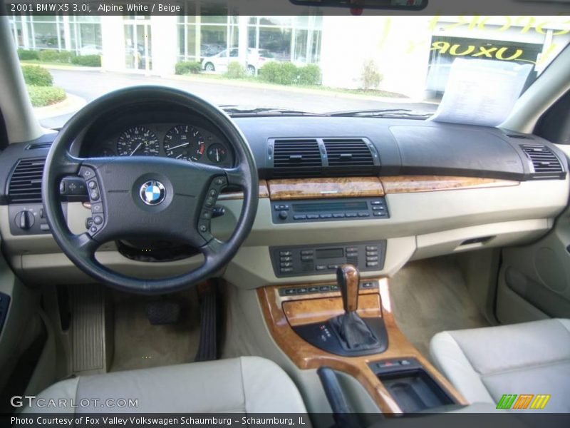 Alpine White / Beige 2001 BMW X5 3.0i