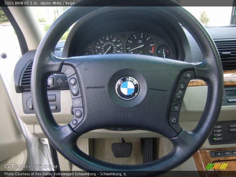 Alpine White / Beige 2001 BMW X5 3.0i