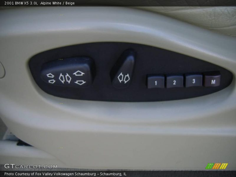 Alpine White / Beige 2001 BMW X5 3.0i