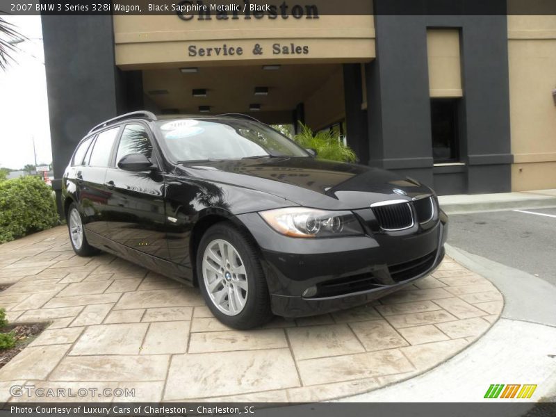 Black Sapphire Metallic / Black 2007 BMW 3 Series 328i Wagon