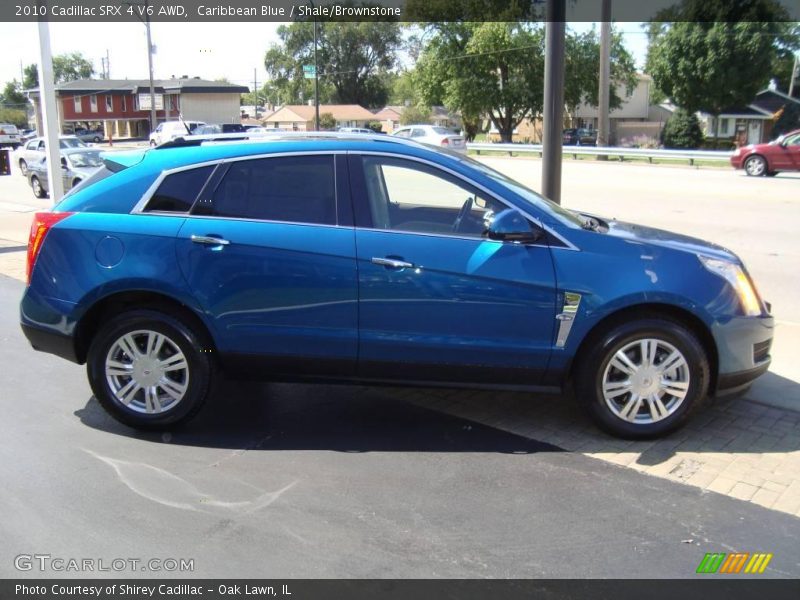 Caribbean Blue / Shale/Brownstone 2010 Cadillac SRX 4 V6 AWD