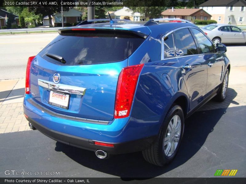 Caribbean Blue / Shale/Brownstone 2010 Cadillac SRX 4 V6 AWD