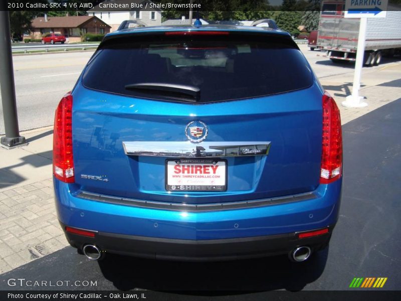 Caribbean Blue / Shale/Brownstone 2010 Cadillac SRX 4 V6 AWD