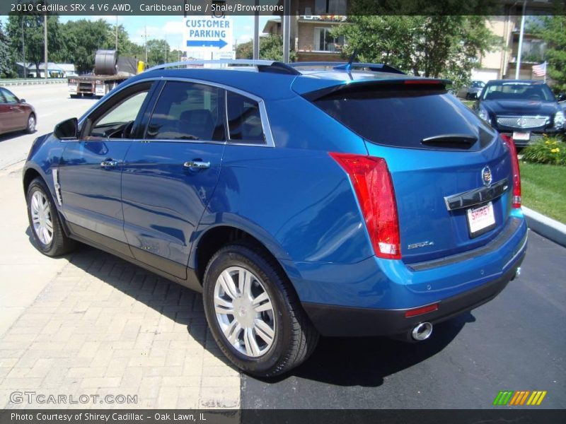 Caribbean Blue / Shale/Brownstone 2010 Cadillac SRX 4 V6 AWD