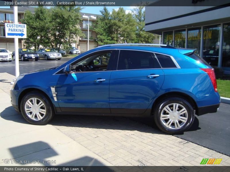 Caribbean Blue / Shale/Brownstone 2010 Cadillac SRX 4 V6 AWD