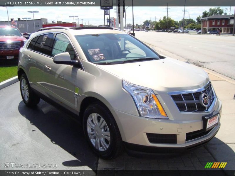 Gold Mist / Shale/Brownstone 2010 Cadillac SRX V6