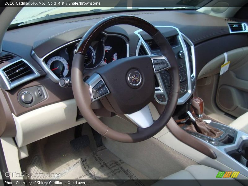 Gold Mist / Shale/Brownstone 2010 Cadillac SRX V6