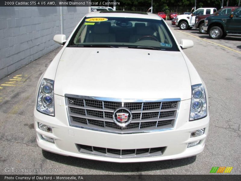 White Diamond Tricoat / Cashmere 2009 Cadillac STS 4 V6 AWD
