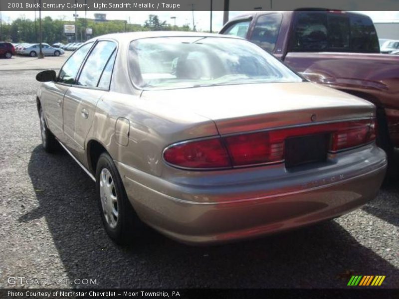 Light Sandrift Metallic / Taupe 2001 Buick Century Custom