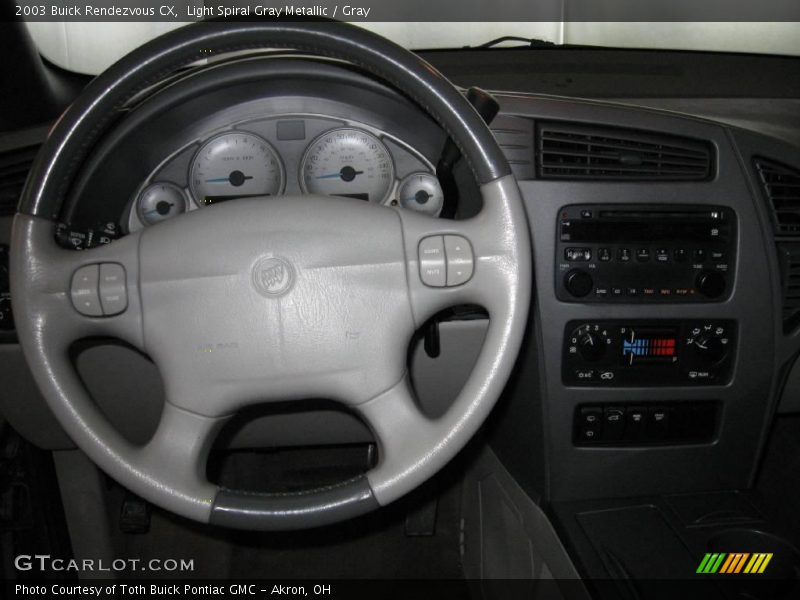 Light Spiral Gray Metallic / Gray 2003 Buick Rendezvous CX