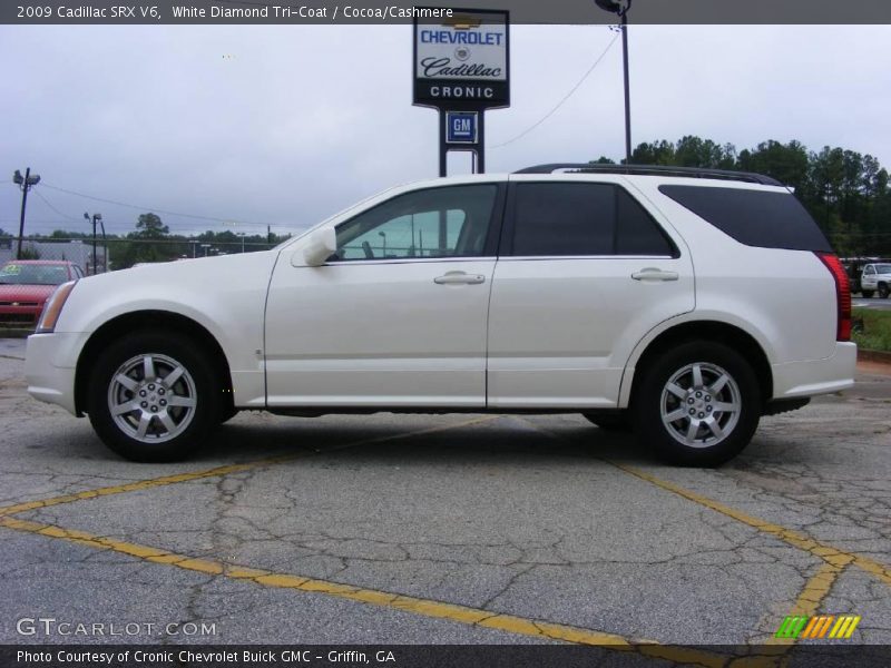 White Diamond Tri-Coat / Cocoa/Cashmere 2009 Cadillac SRX V6