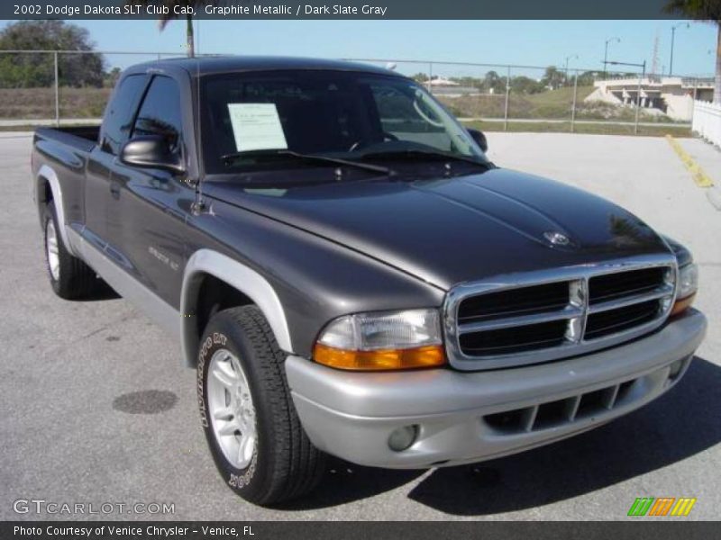 Graphite Metallic / Dark Slate Gray 2002 Dodge Dakota SLT Club Cab