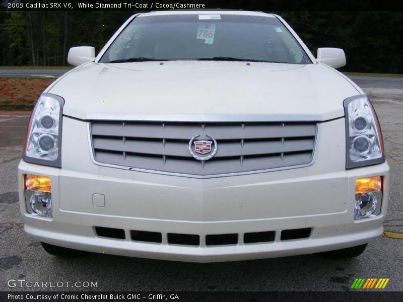 White Diamond Tri-Coat / Cocoa/Cashmere 2009 Cadillac SRX V6
