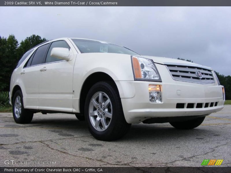 White Diamond Tri-Coat / Cocoa/Cashmere 2009 Cadillac SRX V6