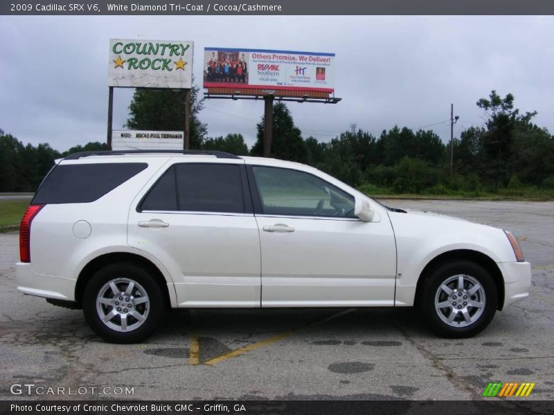 White Diamond Tri-Coat / Cocoa/Cashmere 2009 Cadillac SRX V6