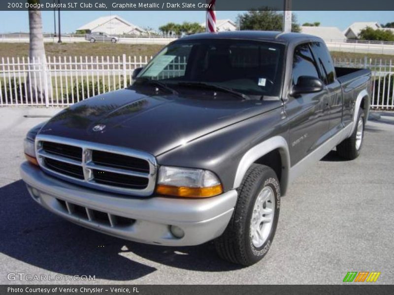 Graphite Metallic / Dark Slate Gray 2002 Dodge Dakota SLT Club Cab