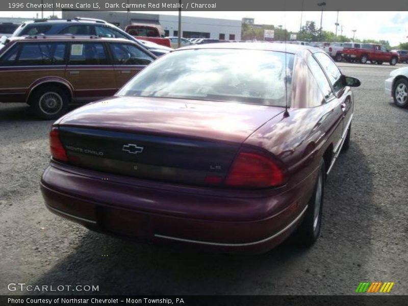 Dark Carmine Red Metallic / Charcoal 1996 Chevrolet Monte Carlo LS