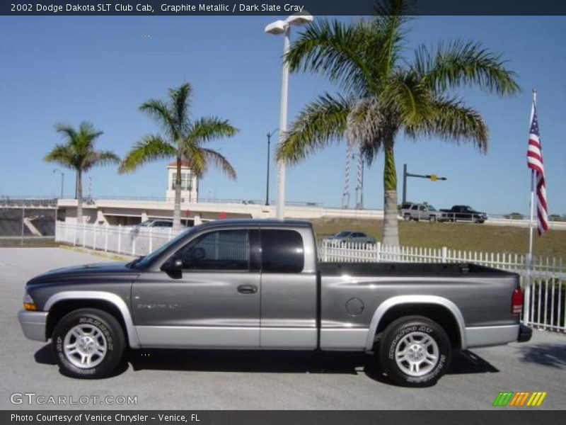 Graphite Metallic / Dark Slate Gray 2002 Dodge Dakota SLT Club Cab