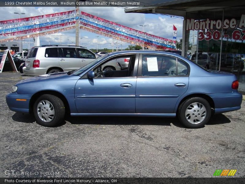 Medium Opal Blue Metallic / Medium Neutral 1999 Chevrolet Malibu Sedan