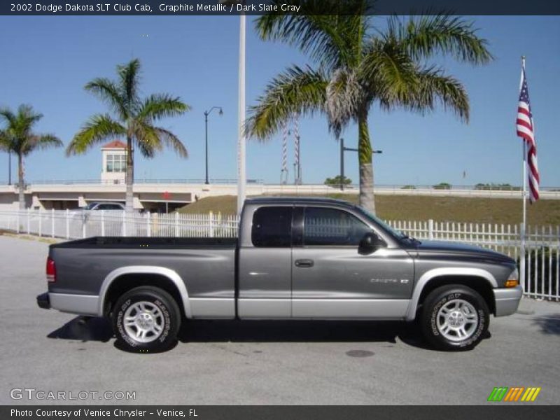 Graphite Metallic / Dark Slate Gray 2002 Dodge Dakota SLT Club Cab