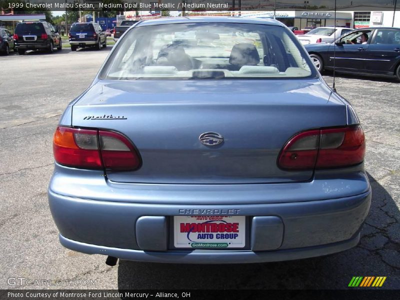 Medium Opal Blue Metallic / Medium Neutral 1999 Chevrolet Malibu Sedan