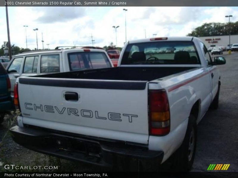 Summit White / Graphite 2001 Chevrolet Silverado 1500 Regular Cab