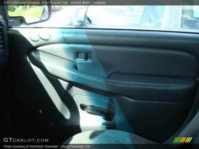 Summit White / Graphite 2001 Chevrolet Silverado 1500 Regular Cab