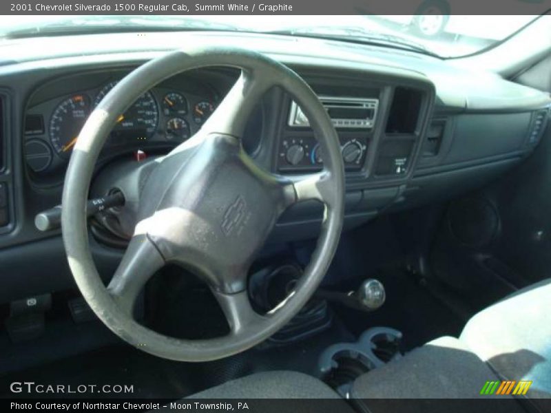 Summit White / Graphite 2001 Chevrolet Silverado 1500 Regular Cab