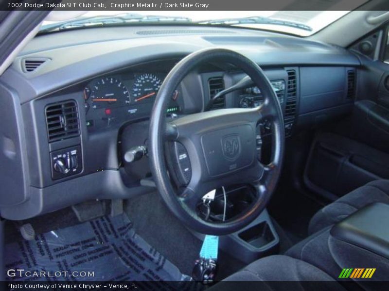 Graphite Metallic / Dark Slate Gray 2002 Dodge Dakota SLT Club Cab