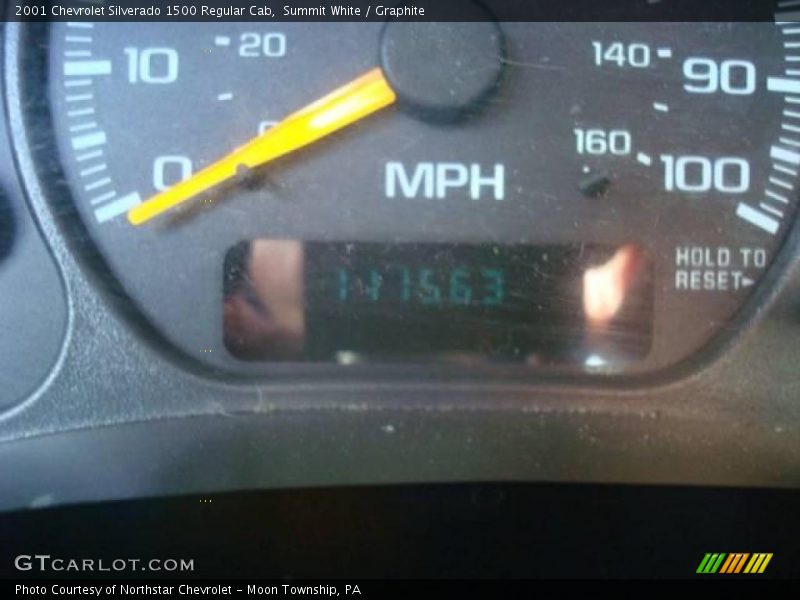 Summit White / Graphite 2001 Chevrolet Silverado 1500 Regular Cab