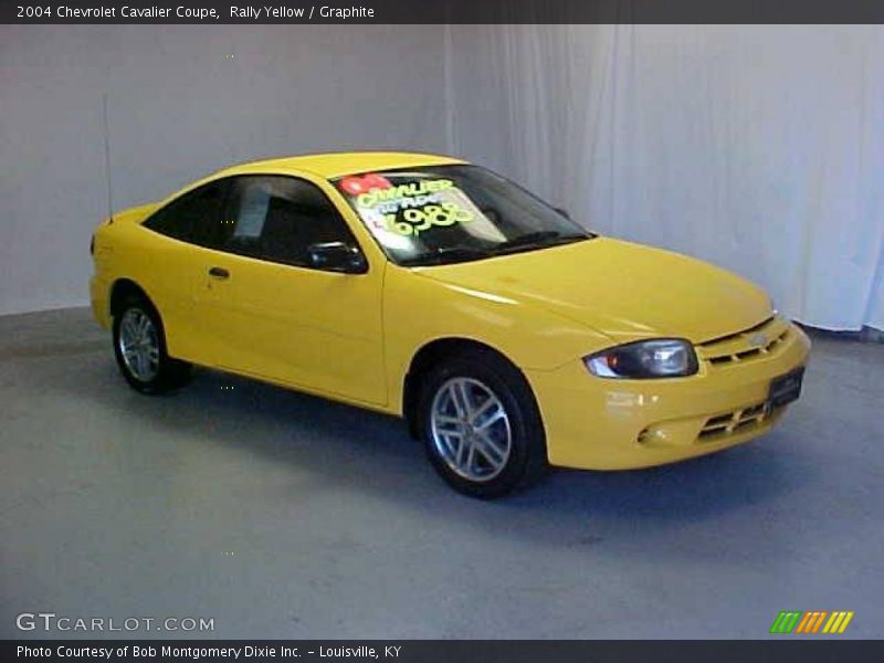 Rally Yellow / Graphite 2004 Chevrolet Cavalier Coupe