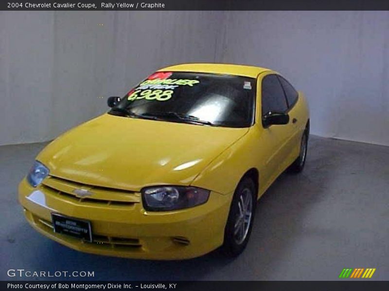 Rally Yellow / Graphite 2004 Chevrolet Cavalier Coupe