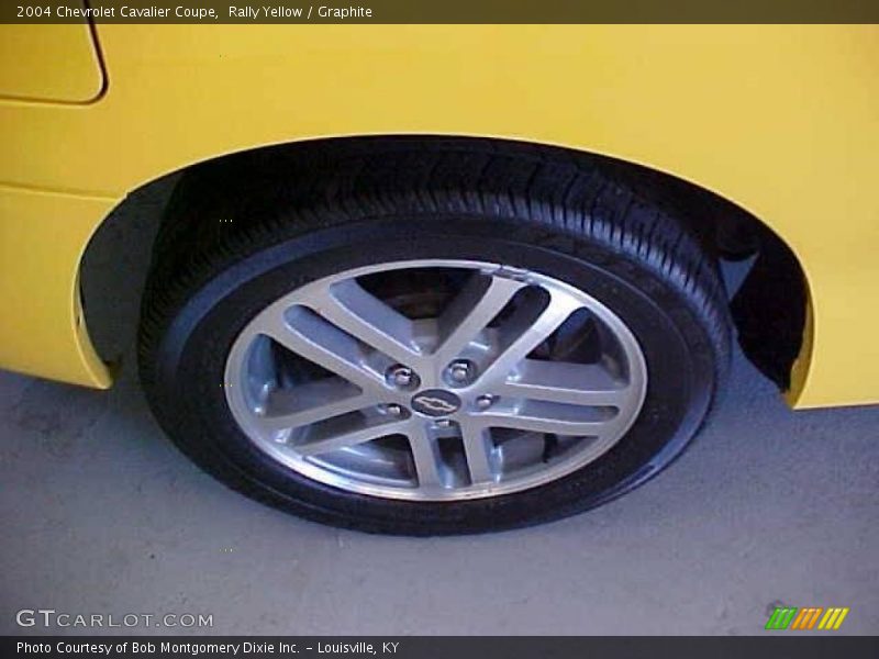 Rally Yellow / Graphite 2004 Chevrolet Cavalier Coupe