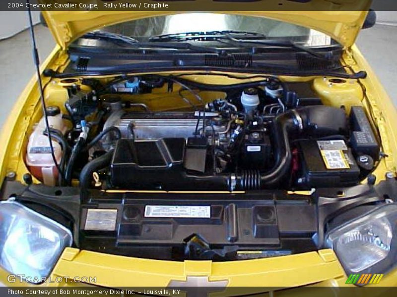 Rally Yellow / Graphite 2004 Chevrolet Cavalier Coupe