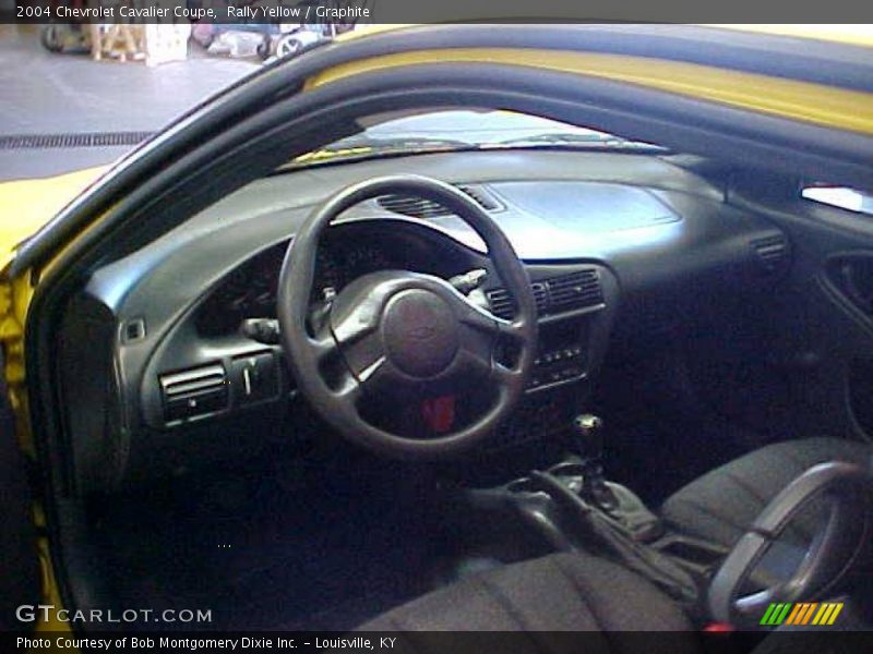 Rally Yellow / Graphite 2004 Chevrolet Cavalier Coupe