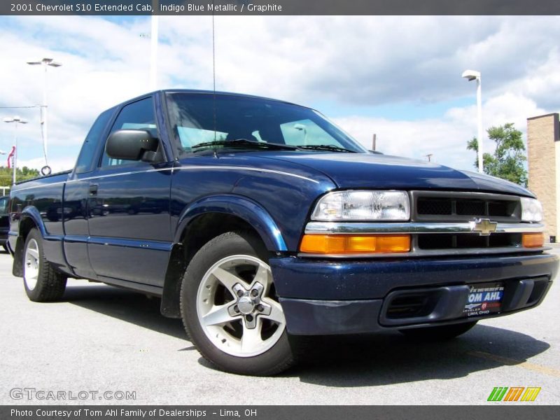 Indigo Blue Metallic / Graphite 2001 Chevrolet S10 Extended Cab