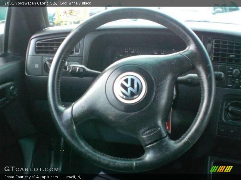 Cool White / Black 2001 Volkswagen Cabrio GLS