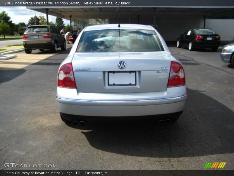 Reflex Silver Metallic / Black 2002 Volkswagen Passat W8 4Motion Sedan