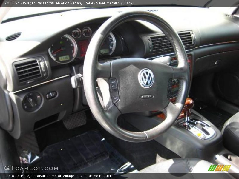 Reflex Silver Metallic / Black 2002 Volkswagen Passat W8 4Motion Sedan