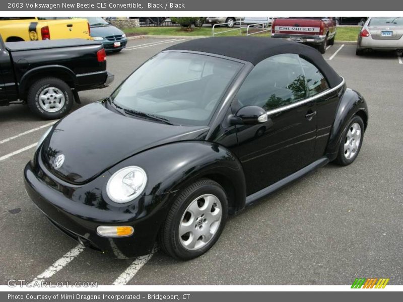 Black / Black 2003 Volkswagen New Beetle GLS Convertible