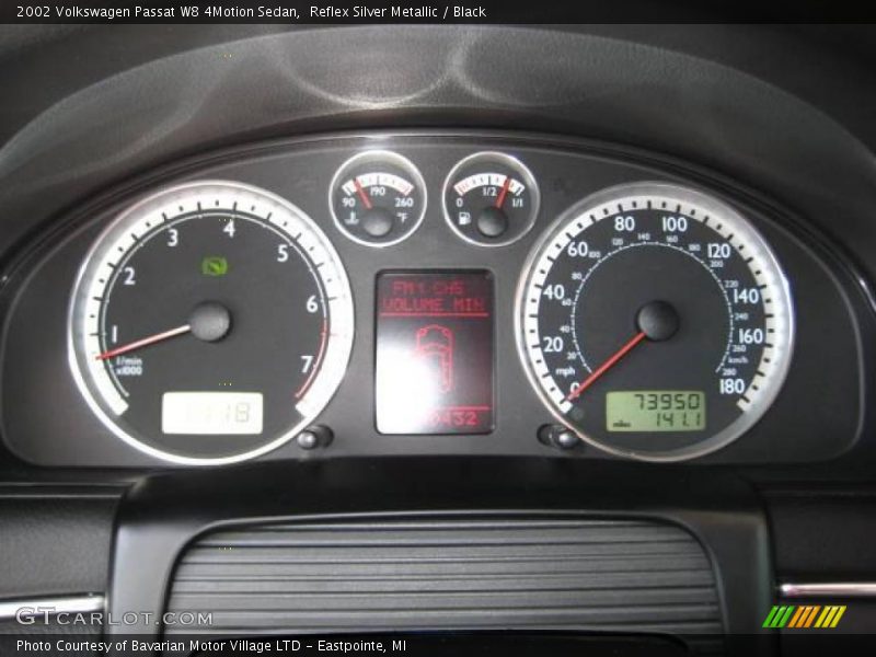 Reflex Silver Metallic / Black 2002 Volkswagen Passat W8 4Motion Sedan