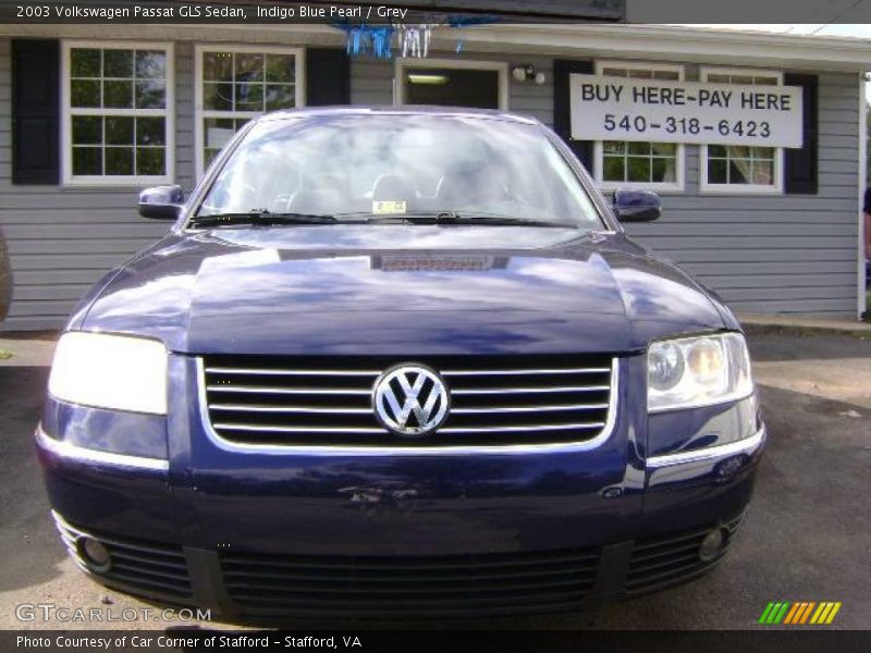 Indigo Blue Pearl / Grey 2003 Volkswagen Passat GLS Sedan