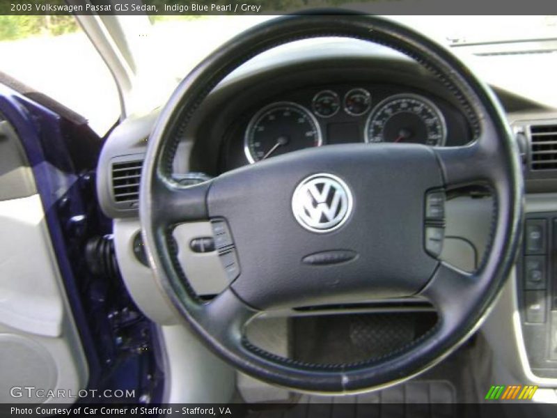 Indigo Blue Pearl / Grey 2003 Volkswagen Passat GLS Sedan