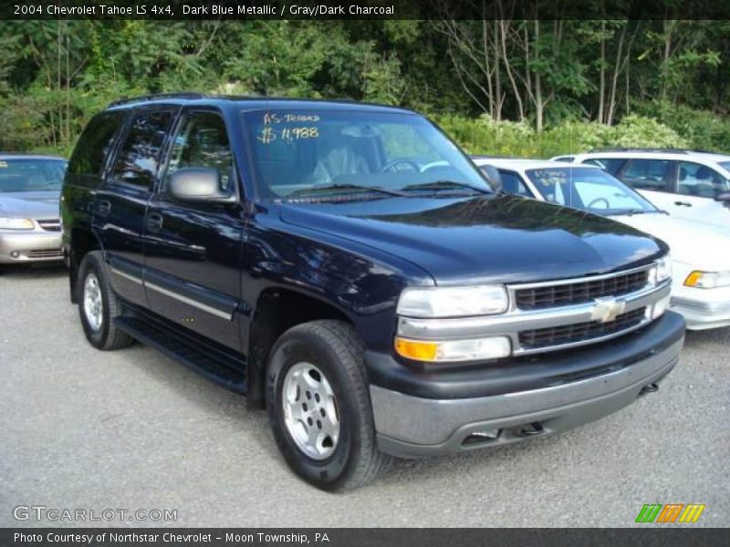 Dark Blue Metallic / Gray/Dark Charcoal 2004 Chevrolet Tahoe LS 4x4