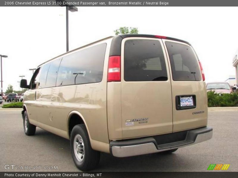 Bronzemist Metallic / Neutral Beige 2006 Chevrolet Express LS 3500 Extended Passenger van