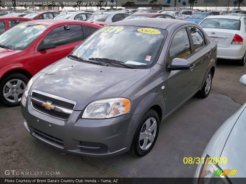 Medium Gray / Charcoal Black 2007 Chevrolet Aveo LS Sedan