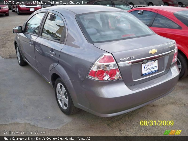 Medium Gray / Charcoal Black 2007 Chevrolet Aveo LS Sedan