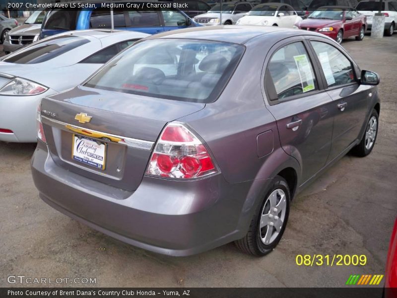 Medium Gray / Charcoal Black 2007 Chevrolet Aveo LS Sedan